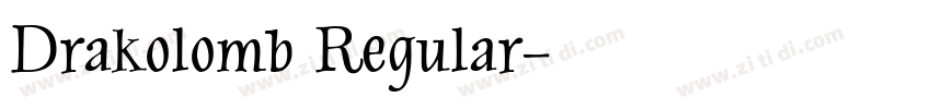 Drakolomb Regular字体转换